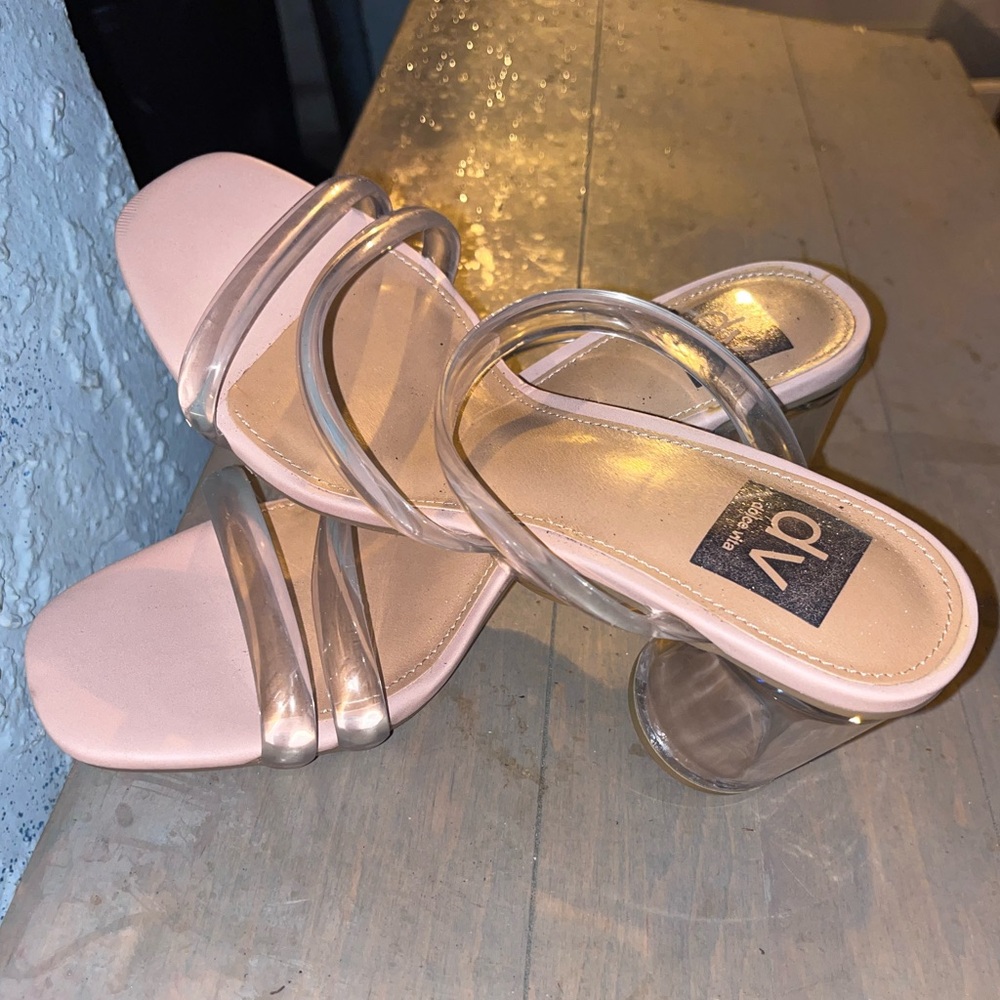 DV by Dolce Vita Pink Heels with Transparent Heel